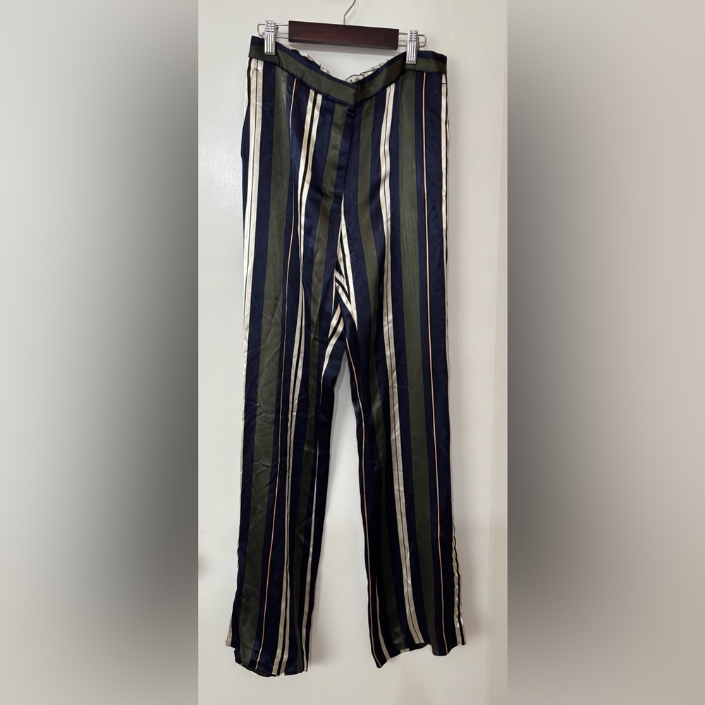 Paul & Joe Women Made in France Satin Stripe Trousers Size 38